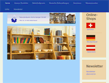 Tablet Screenshot of naturprodukte.ch